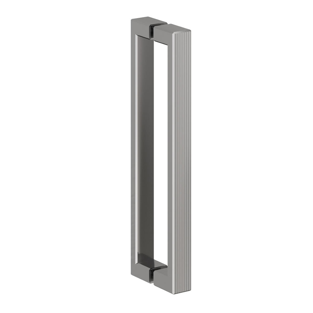 Cutout image of Crosswater Asura 8 Polished Stainless Steel Fluted Handle